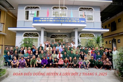 Công tác điều dưỡng, chăm sóc sức khỏe cho người có công  và thân nhân người có công năm 2025